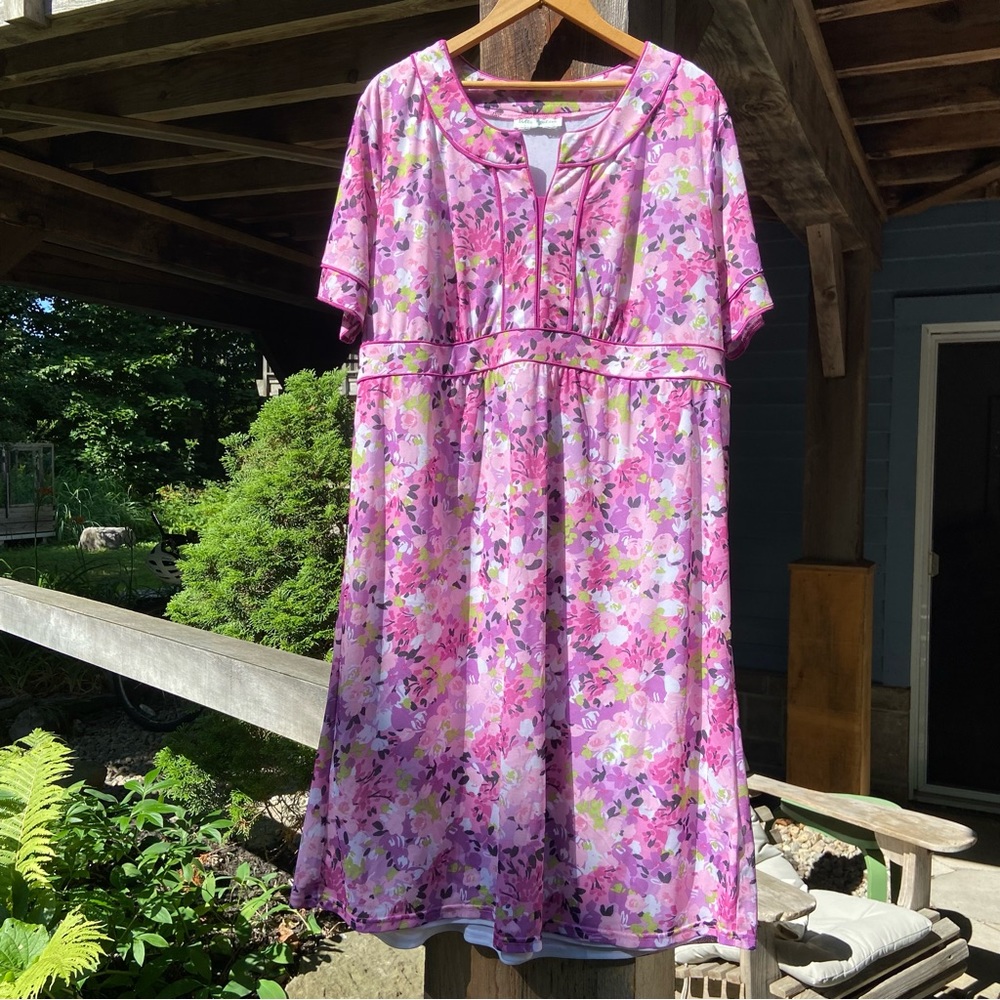 ULLA POPKEN XXL maxi floral dress. Perfect lounge dress.